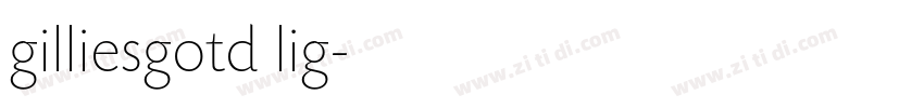 gilliesgotd lig字体转换